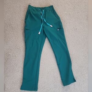 XSP FIGS EVANS SCRUB PANT HUNTER GREEN